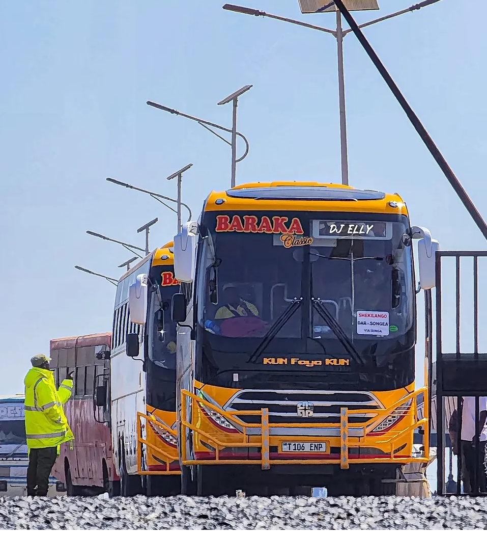 A vehicle at a depot